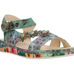 Sandales*Laura Vita Brcuelo 81 Kaki